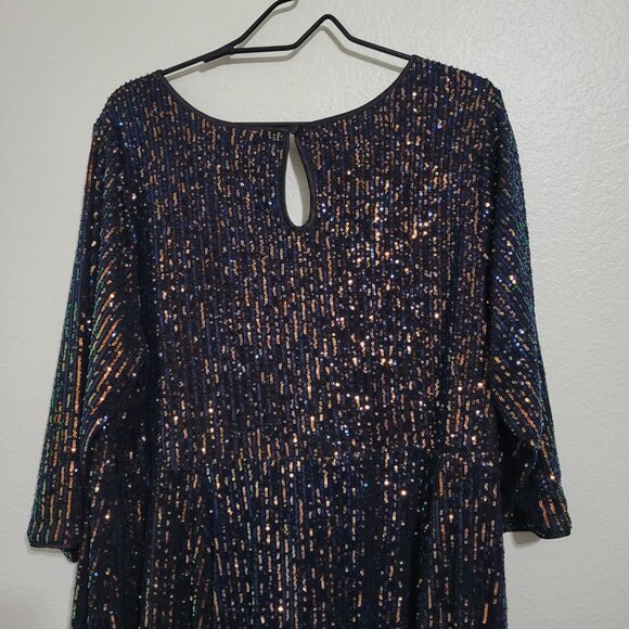Torrid Mini Multi-color Sequins Skater Dress Size 2X - Picture 8 of 11